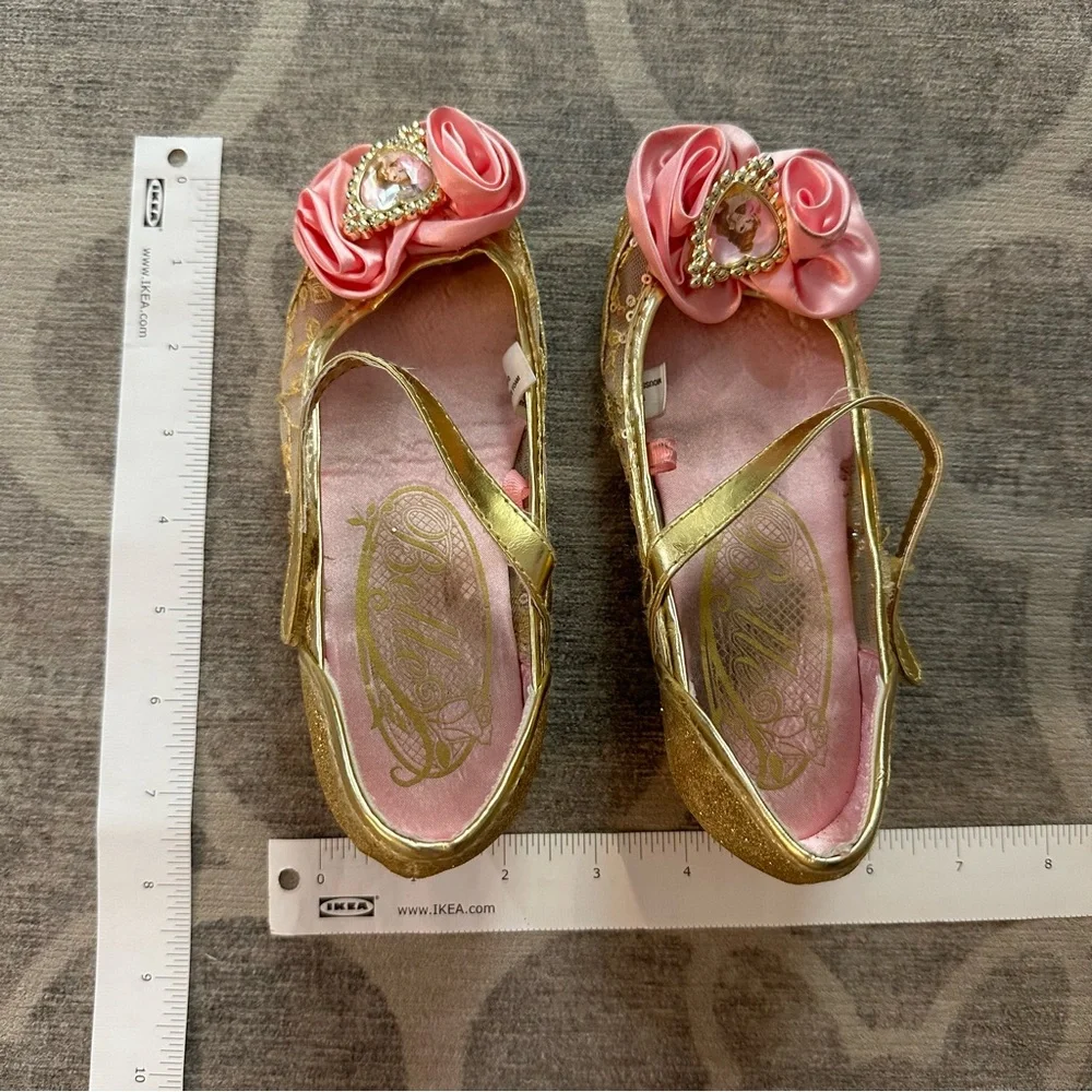 Disney’s Belle dress up shoes gold/pink